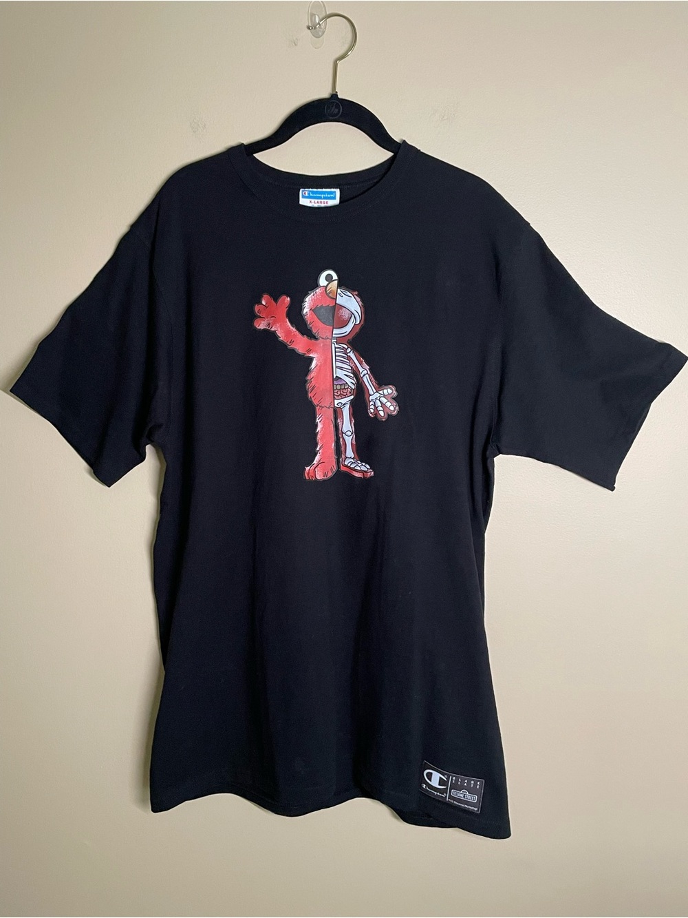 Jason Freeny XXRay Plus Sesame Street Elmo Collaboration Men's T Shirt Size XL